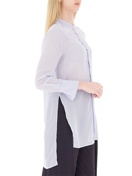 Maxi shirt in techno georgette Emporio Armani | EW003213 AF10209.U9341